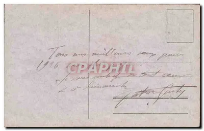 Zamieczony wioska — Szczęśliwego Nowego Roku — wydawca nieznany — Rewers