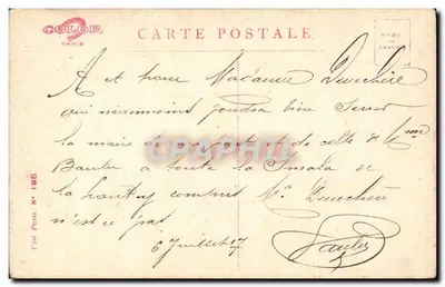 Dziecko w koszulce z paskami — humorystyczny rysunek — wydawca COLOR Paris N° 195 — Rewers