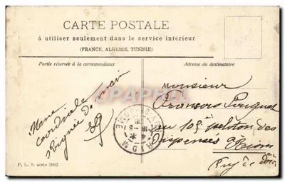 Augusta Pouget — retrato — Cliché Manuel, Paris — Verso