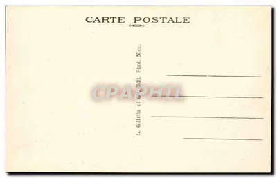 Mônaco — A Catedral — L. Gilletta et Cie, Nice — Verso