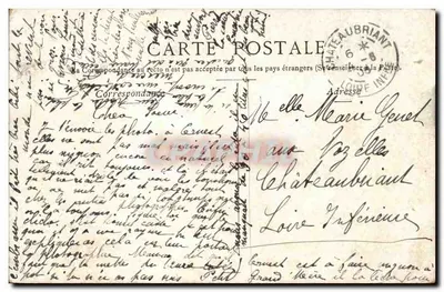 Paris - Lago do Bois de Boulogne — Petit Ermet abraça longe em Neauphle — Verso