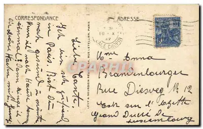 Parigi — Il Sacré-Cœur — Editore Lévy & Neurdein, n°25 — Verso