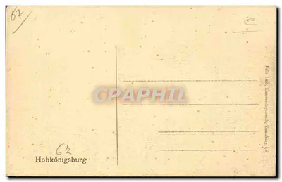 Hohkönigsburg — zamek na wzgórzu — Felix Faber, Straßburg — Rewers