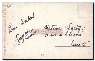 Saverne — Zabern, Scena przy zamku — Felix Luith, Strasbourg — Rewers