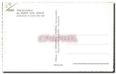 Mont Sainte-Odile — vista aérea — Edição da Europ — n°12.027 — Verso