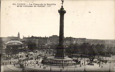 Paris — Place de la Bastille e a Coluna de Julho — Edições LIP