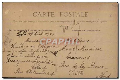 Paris - Le Moulin-Rouge — publisher not visible, series number not legible — Back