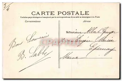 PARIS -- Het Grote Paleis, uitzicht vanaf de Esplanade des Invalides -- anoniem uitgever, n° 710 — Achterkant
