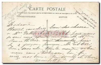 Para — 'Gratulacje przyjacielskie' — J.K. n°550 — Rewers