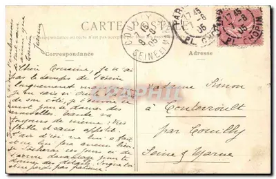 Paris-Auteuil — Entrada da Villa Montmorency — Editor anônimo, n° 419 — Verso