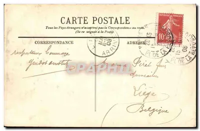 Paryż — Widok na Montmartre, z Opery — LL — n°1009 — Rewers