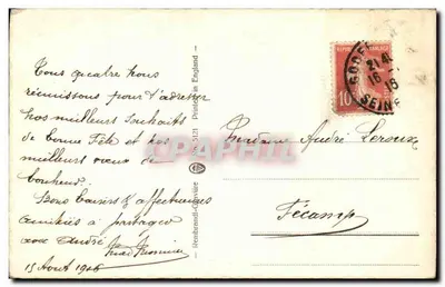 Scena lacustre con pescatore e donna — editore Renbrandt-Grevure, n° 5121 — Verso