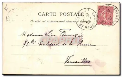 Paryż — Święty Augustyn — Wydawca: Henri Plouf, nr 34 — Rewers