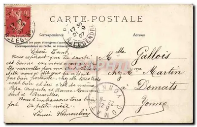 PARIS – Katedra Notre-Dame (Fronton) — E. L. D. — n°1 — Rewers