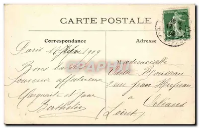 Paris — A Praça dos Vosges — L. J. & Cie, editor, Angoulême-Paris — Verso
