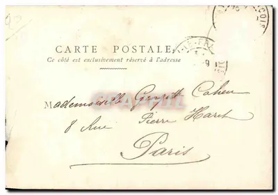 Fée dans un grand œuf — scène de forêt — éditeur anonyme — Verso