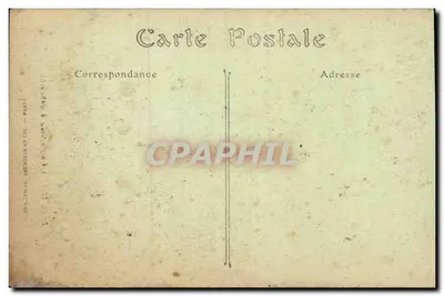Enrique IV despidiéndose de Gabrielle — ilustración histórica — editor A.P.C. Photo Nébouin & Cie, París — Reverso