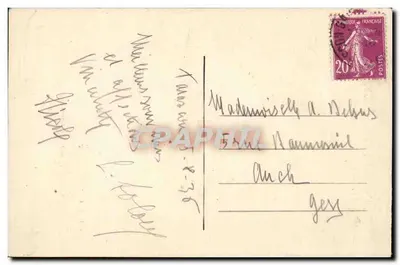 Statua Mireille (A. Mercié) — ex-voto Frédérica Mistrala — Odsłonięta 26 września 1920 — Kościół Świętych Maryi z Morze — Rewers