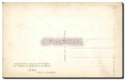 Jeanne d'Arc — Lys Francji — na teatrze Passio w Nancy — (Zdjęcie J. Scherbecka) — Rewers