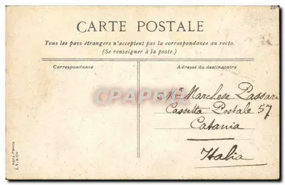 Bois de Boulogne - Kaskada — wydawca L.V. & Co, nr 25 — Rewers