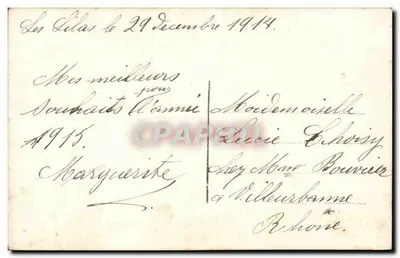 Jovem segurando um buquê — Boa Ano — editor Mug 225 — Verso