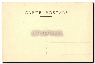 Paris-Est - A Terrasse — vista da estação com arco e carros da época — Edição Pelleman, 5, Rue Laure-Spall, Paris — Verso