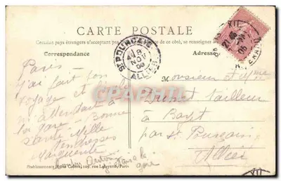 Paryż - Katedra Notre-Dame (fasada) — B.I.C. n°61 — Rewers
