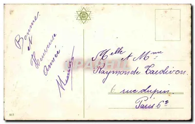 Bouquet de marguerites dans un panier — éditeur PAPHIL, n° 317 — Verso