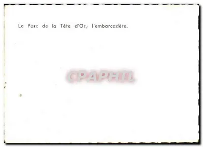 Het Parc de la Tête d'Or; het aanlegsteek — Achterkant