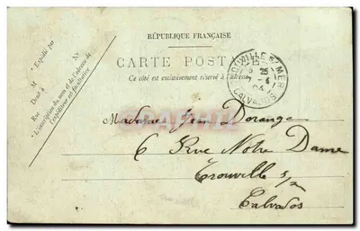 Parigi — La Place d'Éna — Eugène Augustin, n°247 — Verso