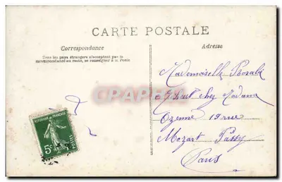 Mężczyzna z różowymi rybami — 1 kwietnia — A.N. Paryż, n°682 — Rewers