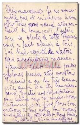 Bukiet fioletowych kwiatów — w koszyku z motywami kwiatowymi — Paris 995 — Rewers