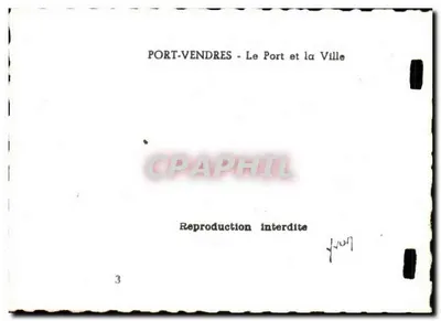 Port-Vendres — Port i miasto — Rewers