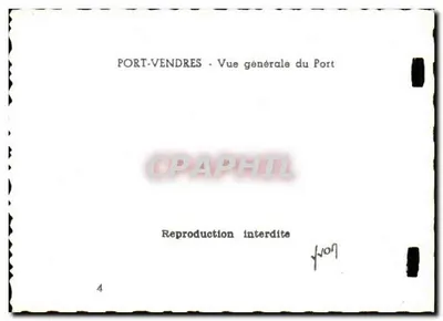 Port-Vendres — Ogólny widok portu — Wydawca nieznany, nr serii 4 — Rewers