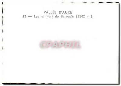 Jezioro i Port Baroude — Dolina Aure (2542 m) — seria 12 — Rewers