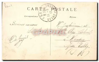 O Dôme dos Invalides — Paris — C. M. n° 261 — Verso