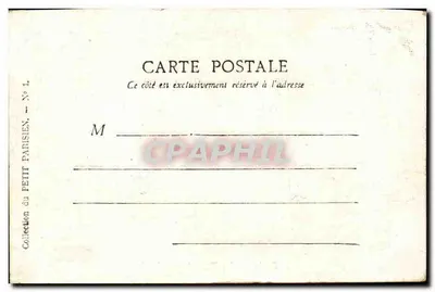 Paryż — Most Alexandre III — Kolekcja Petit Parisien, nr 1 — Rewers