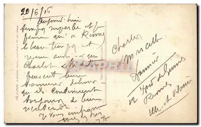 Criança em uniforme de policial — com guarda-chuva e fuzil — editor PATRIOTIC n°1147 — Verso