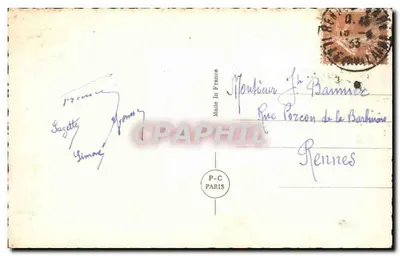 Scena wiejska z różami — P-C Paris n°3171 — Rewers