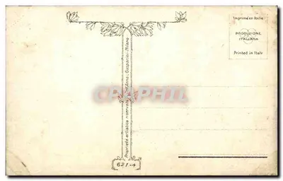 Zaburzona morze z skałami — widok morski — Gasparrini Milano, nr 621-4 — Rewers