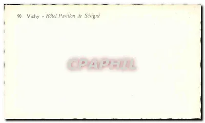 Vichy - Hotel Pavillon de Sévigné — numer serii 90 — Rewers