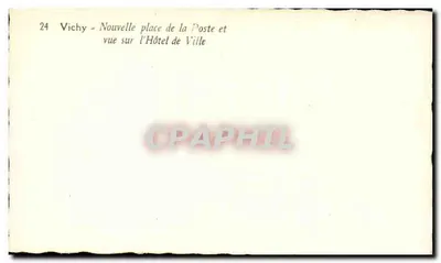 Vichy - Nova Praça dos Correios e vista da Prefeitura — Verso