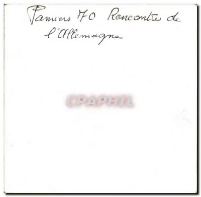 Pamiers 1970 — Spotkanie z Niemcami — bez wydawcy ani widocznego numeru seryjnego — Rewers