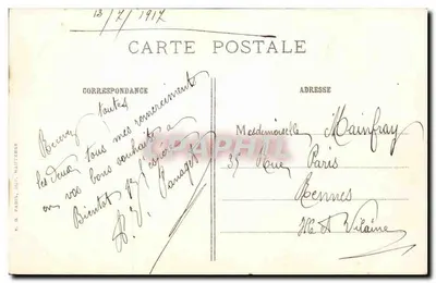 Paris — O Ponte do Cambio e o Palácio de Justiça — J.C. 558 — Verso