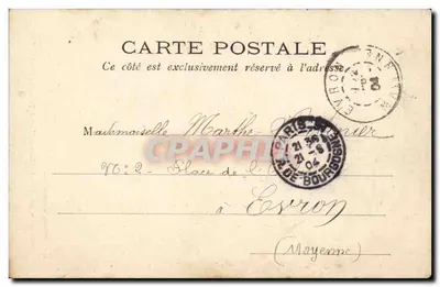 Paris — Monument de Etienne Marcel, Quai de l'Hôtel de Ville — L. J. & Cie, Angoulême-Paris — Verso