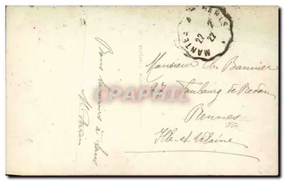 Igreja nevada — cena de Natal — editor S.A. 4849 — Verso