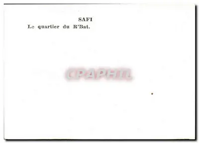Safi — O bairro do R'Bat — Verso