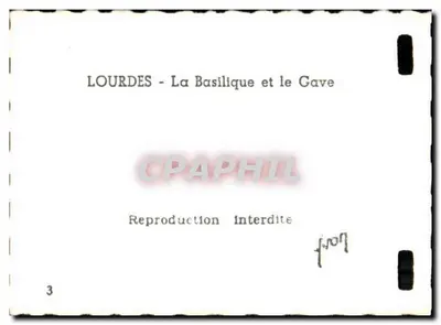 Lourdes — Bazylika i Gave — n°3 — Rewers