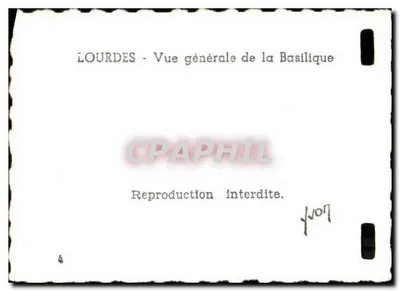 Lourdes — Ogólny widok katedry — Rewers