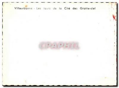 Villeurbanne - As torres da Cidade dos Arranha-Céus — Verso
